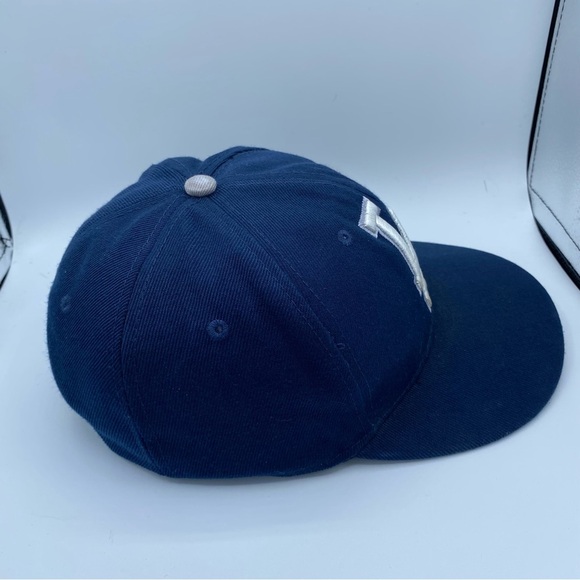 New Era Los Angeles Dodgers Scribed Brim Wool Blend Snapback Cap Royal Blue Hat - Picture 4 of 9